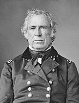 Black-and-white photographic portrait of Zachary Taylor