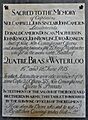 18 June 1815 – Waterloo – St Joseph's Church, Tablet Left, 10