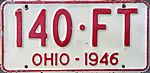 1946 Ohio license plate.JPG
