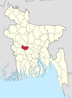 Location of Rajbari in Bangladesh