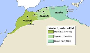 Carte Empire Mérinide XIVe