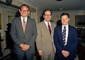 Castle, Thornburgh, and Weinberger at the Pentagon, July 6, 1982