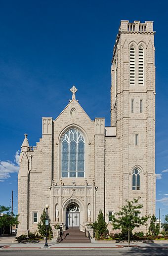 Cathedral of St. Mary, Cheyenne, WY, West view 20110823 2.jpg