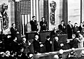 Celal Bayar addresses US Congress, 1954