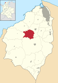 Location of the municipality and town of Usiacurí in the Department of Atlántico.