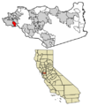 Contra Costa County California Incorporated and Unincorporated areas El Cerrito Highlighted 0621796