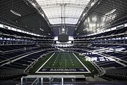 AT&T Stadium, home of the Cowboys, in Arlington, Texas - Coast2CoastWithKids