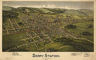 Derry Station PA 1900 BEye View