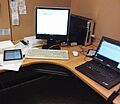 Digital services librarian desk