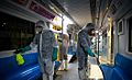 Disinfection of Tehran subway wagons against coronavirus 2020-02-26 09