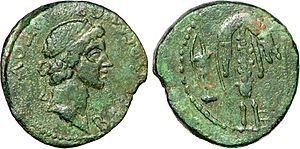 12 nummia coin with the effigy of Mithridates II of the Bosporan