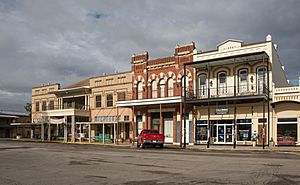 Historic district of downtown Goliad, Texas