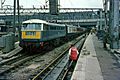 Electric hauled train at Euston, 1966, geograph 6436599 by Alan Murray Rust