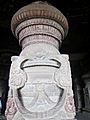 Exquisite carvings on pillars of Ellora Jain caves