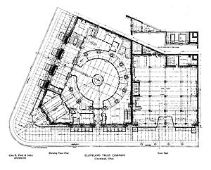 First floor plan Cleveland Trust Co Bldg - 1907