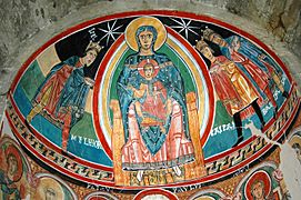 G3 Santa Maria, l'adoració dels Reis i la Mare de Déu a l'absis central
