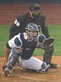 Gary Sanchez Catching For the New York Yankees.jgp