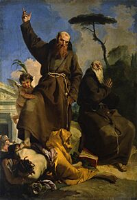 Giambattista Tiepolo - I santi Fedele da Sigmaringen e Giuseppe da Leonessa (Parma ca.1752)