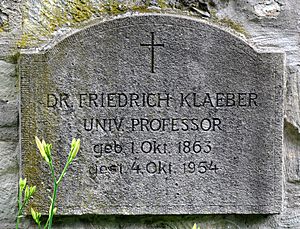 Grabstein Friedrich Klaeber