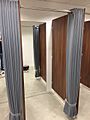 Grey Fitting Room Curtains-direct-fabrics.co.uk