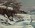 Gustave Courbet - Effet de neige (1860s)