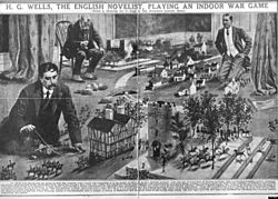 HG Wells playing to Little Wars