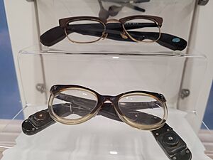 Hearing aid glasses