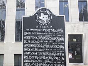 John H. Reagan historical marker, Canton, TX IMG 6631