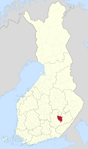 Location of Juva in Finland