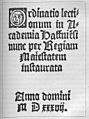 Københavns universitet lektionskatalog 1537