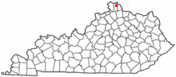 Location of Latonia Lakes, Kentucky