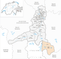 Karte Gemeinde Avers 2009