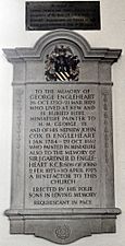 Kew, St Anne's, George Engleheart memorial