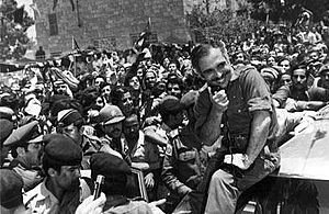 King Hussein while in Mafraq 12 July, 1974