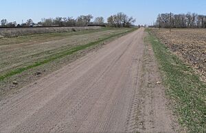 Lincoln Highway, Gardiner, Nebraska, W view