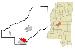 Location of Madison, Mississippi