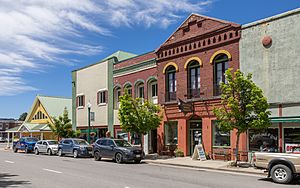 Main street in Quincy, Plumas County-5242