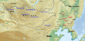 Major Mongol and Jurchen rulers