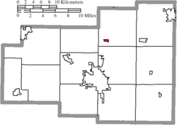 Location of Cairo in Allen County