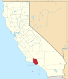 State map highlighting Ventura County