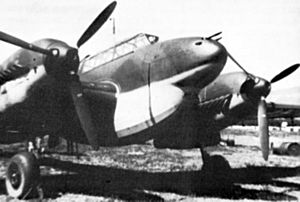 Me 110D-0 with Dackelbauch tank 1940