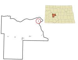 Location of Pick City, North Dakota