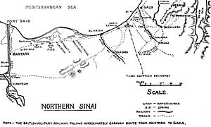 Northern Sinai and southern Palestine