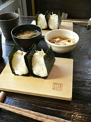 Onigiri at an onigiri restaurant by zezebono in Tokyo