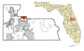 Orange County Florida Incorporated and Unincorporated areas Maitland Highlighted