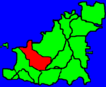 Location of St. Saviour in Guernsey