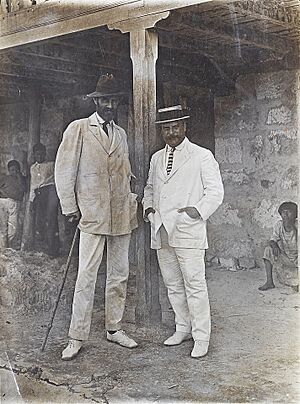 Photograph of Roger Casement and Juan A. Tizón at La Chorrera in 1910