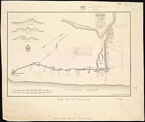 Plan and sections of Fort Fisher, carried by assault by the U.S. forces, Maj. Gen. A.H. Terry commanding, Jan. 15th, 1865 (5960830325)