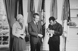 President Nixon meeting with Edson 