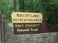 Ratcliff Lake sign IMG 0982
